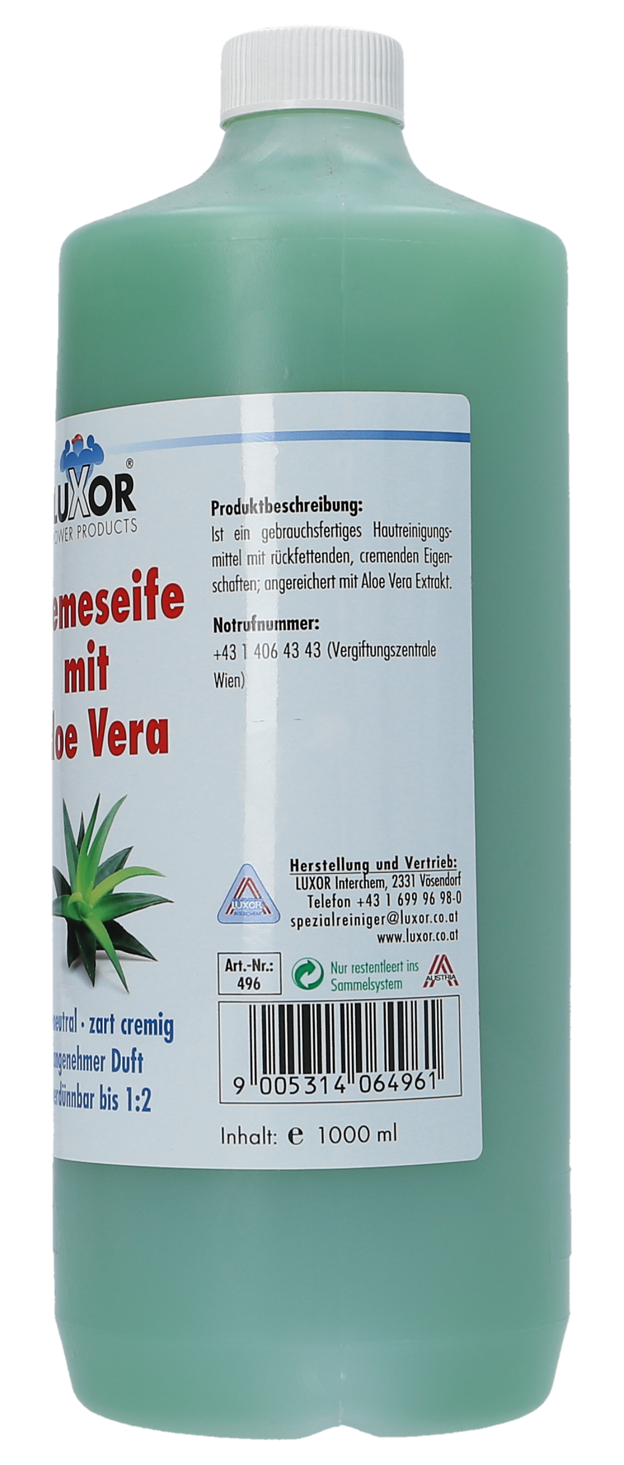 Cremeseife mit Aloe Vera 1000 ml