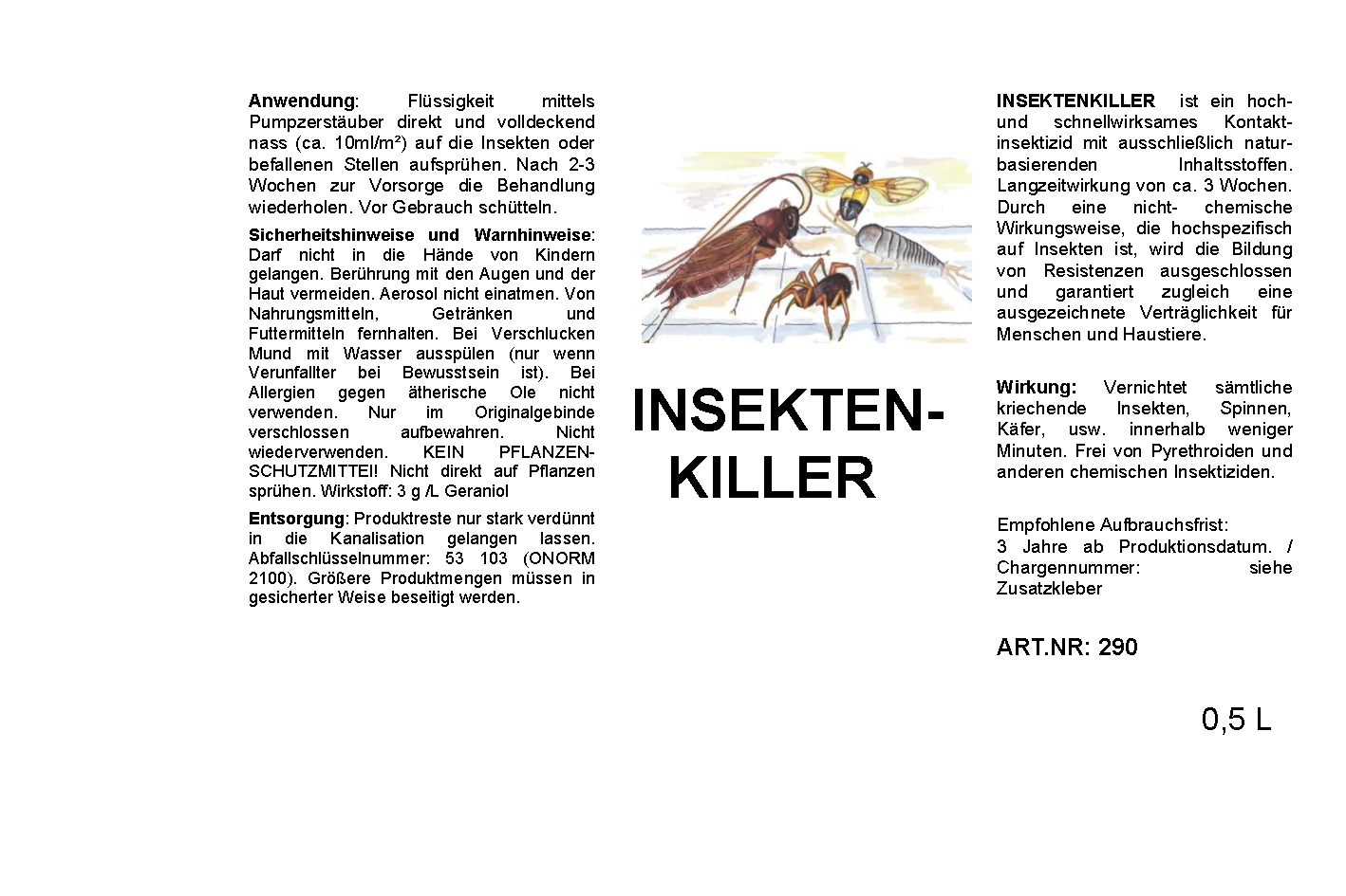 Insektenkiller 500 ml