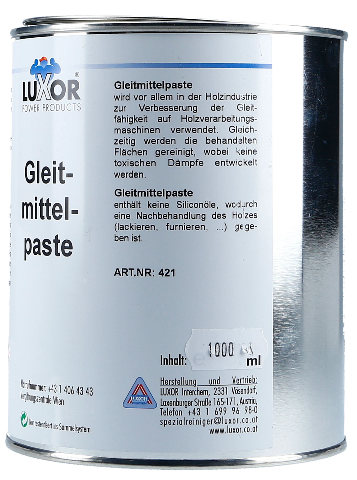 Gleitmittelpaste 1000 ml